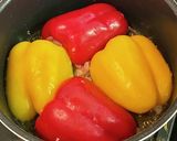 肉詰めパプリカのトマトジュース煮作り方4写真