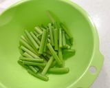 にんにくの芽と豚肉の炒め物作り方1写真