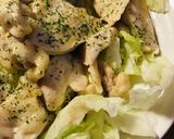 鶏肉のカラシマヨネーズ炒め＆レタスサラダ作り方4写真