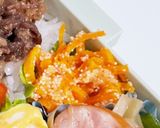 牛肉時雨とハム卵焼き弁当作り方3写真