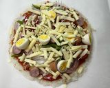 【朝食】ごはんピザ作り方5写真