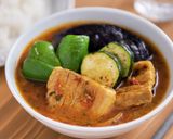 本格的!豚バラ肉と夏野菜のスープカレー作り方9写真