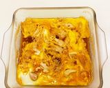 レンジで簡単、節約親子丼作り方4写真