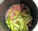 にんにく芽の肉野菜炒め作り方1写真