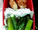 タンドリーチキン丼とレンチンアスパラ。作り方4写真