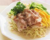 豚しゃぶときゅうりのごまだれ冷やし中華作り方12写真