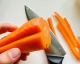 超簡単！人参の飾り切り作り方3写真
