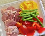 鶏もも肉とパプリカの生姜焼き作り方1写真