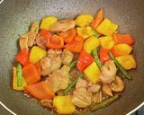 鶏もも肉とパプリカの生姜焼き作り方7写真