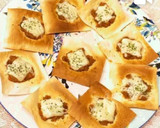 餃子の皮とミートソースでピザ風♪作り方10写真