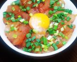 簡単☆びん長まぐろの漬け丼作り方2写真