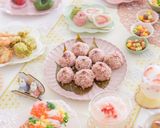 道明寺粉で作る桜しゅうまい作り方6写真