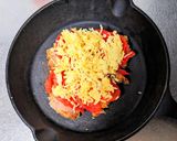 鶏の唐揚げのトマトチーズ焼き作り方3写真