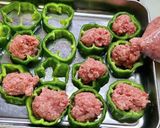 生姜入り!輪切りピーマンの肉詰め作り方4写真