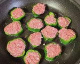 生姜入り!輪切りピーマンの肉詰め作り方5写真