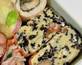 ささみ紫蘇巻きとひじき卵焼き弁当作り方2写真