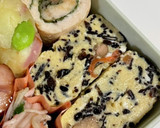 ささみ紫蘇巻きとひじき卵焼き弁当作り方2写真