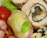 ささみ紫蘇巻きとひじき卵焼き弁当作り方3写真