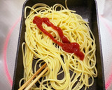 残り物のパスタで、お弁当用和風ナポリタン作り方3写真
