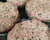 うちの味♤大葉香る❣夏の肉汁ハンバーグ作り方5写真
