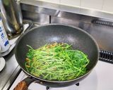 豆苗の炒めもの作り方4写真
