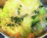 鶏塩トックスープ　１人ランチ作り方6写真