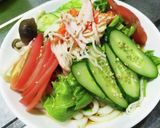 パパッと冷やしサラダうどん作り方2写真