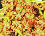簡単☆ジューシー♪豚肉とにんにくの芽炒め作り方10写真
