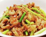 簡単☆ジューシー♪豚肉とにんにくの芽炒め作り方11写真