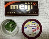 アップルミントのミントチョコアイス作り方1写真