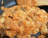 作り置きチキンライスでオムライス作り方6写真