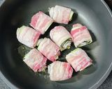 ナスと豚バラのミルフィーユロール生姜焼き作り方5写真