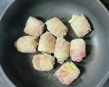 ナスと豚バラのミルフィーユロール生姜焼き作り方7写真