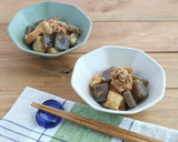こんにゃくと厚揚げのなめたけゆずこしょう作り方6写真