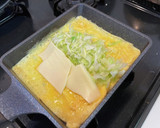 とろーりチーズとキャベツの玉子焼き作り方2写真