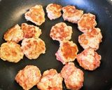 なめこ活用★肉団子トマト煮作り方4写真