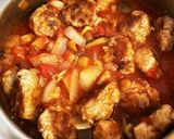 なめこ活用★肉団子トマト煮作り方6写真