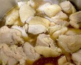 角煮の残り汁で大根と鶏肉の煮物^^作り方5写真