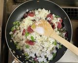 超簡単☆旨味堪能！サラミチャーハンです作り方5写真