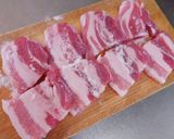 豚カルビの辛みそ丼作り方1写真
