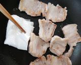 豚カルビの辛みそ丼作り方4写真