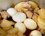 角煮の残り汁で大根と鶏肉の煮物^^作り方8写真