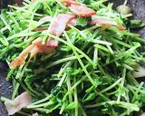 おうち居酒屋★豆苗とベーコンでおつまみ作り方3写真