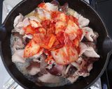 【キャンプ飯】つがる豚キムチのチーズのせ作り方3写真