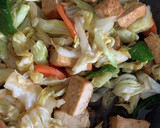 野菜炒めお好み焼き風作り方1写真