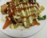 野菜炒めお好み焼き風作り方3写真