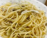 アサリ缶詰で簡単！長ネギとアサリパスタ♡作り方5写真