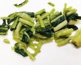 簡単♪野沢菜漬けのおかか炒め作り方1写真