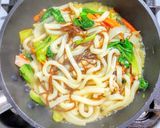 とろろ乗せツナ缶とモズクの焼きうどん作り方6写真