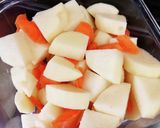 ケール入り♪野菜たっぷりポテトサラダ作り方1写真